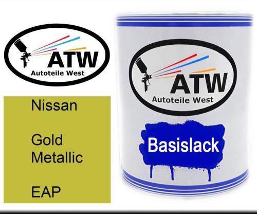 Nissan, Gold Metallic, EAP: 1L Lackdose, von ATW Autoteile West.